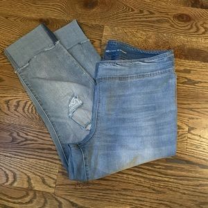 INC Denim pull on straight jeans